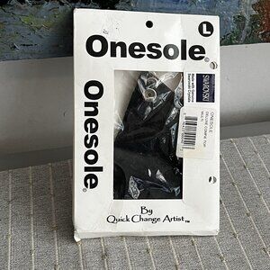 Onesole Travel Shoe Tops Interchangeable Black With Crystals  Sz Large
